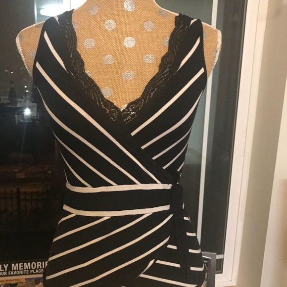 Beautiful, Bebe striped top. - Picture 2 of 4